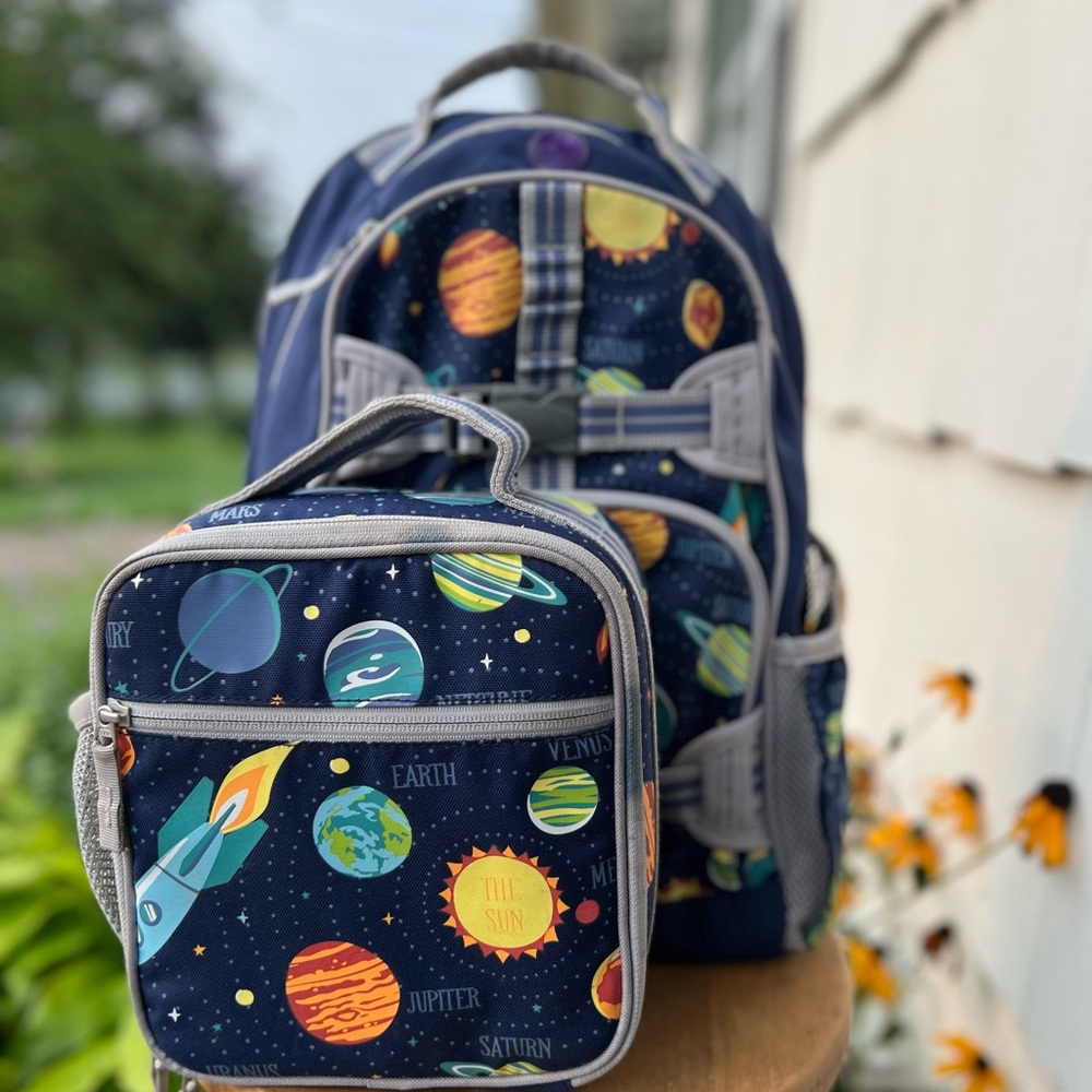 POTTERY BARN BACKPACK AND LUNCH BOX